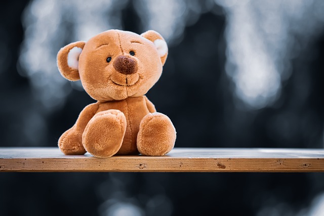 安心感のイメージをクマのぬいぐるみの画像で表現